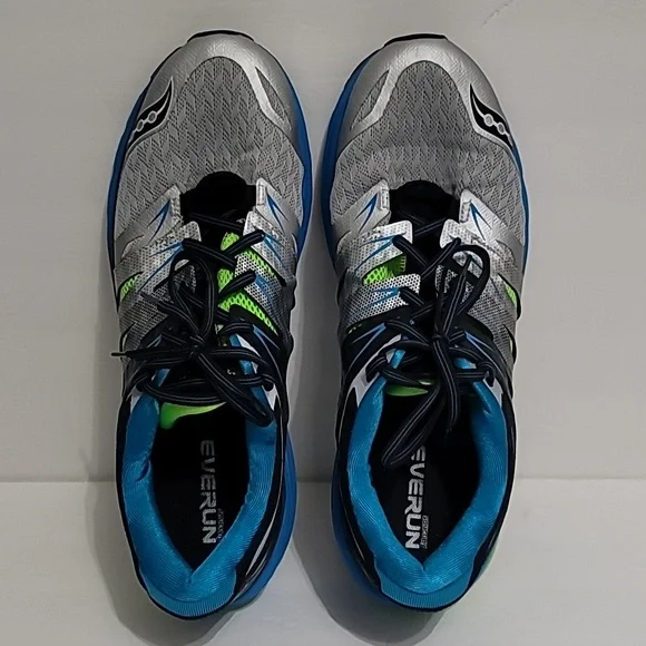 Saucony Men's Zealot Iso 2 Fit Everun Running Shoes Blue Run-Dry Sneakers Sz 14 - Picture 6 of 11